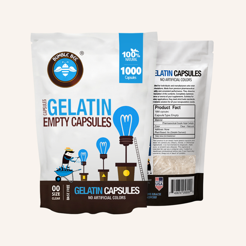 Bumble Bee® Empty Gelatin Capsules Size 00 1000CT