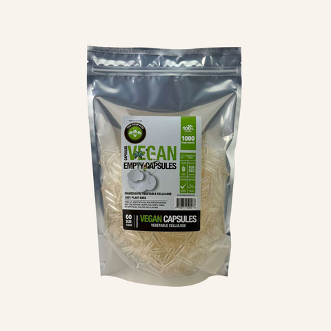 Find Your Buzz™ Empty Vegan Capsules Size 00  1000CT (Clear)